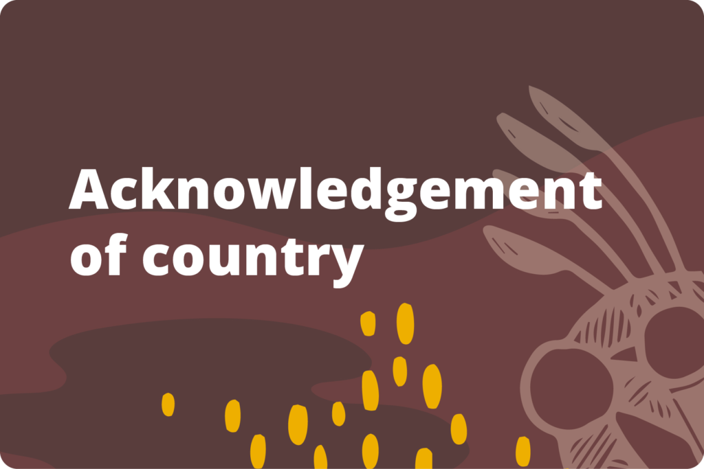 Acknowledgement of country